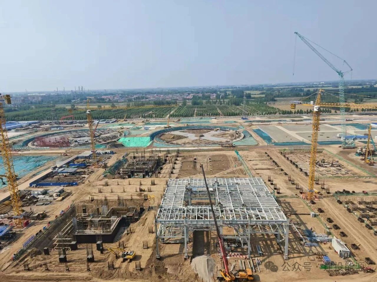 任丘熱電二期項目主廠房基礎提前完成“出零”節點目標